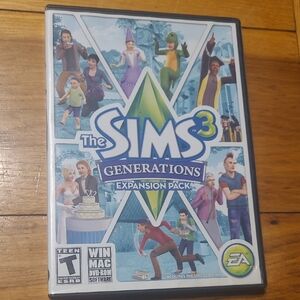 The Sims 3 Generations Expansion Pack (EA) - Blue/Green Case Art